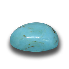 7.21 ct Blue Turquoise Stone, Natural Turquoise in Fancy Cabochon Shape for Sale