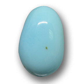 3.44 ct Blue Turquoise Gemstone, Turquoise Gem in Fancy Cabochon Shape for Sale.