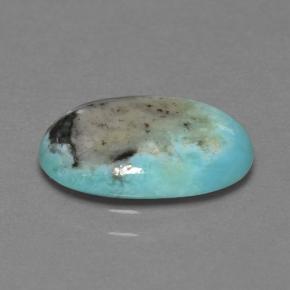 2.72 ct Blue Turquoise Stone, Natural Turquoise in Oval Cabochon Shape for Sale