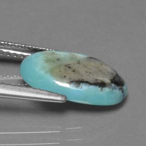 Turquoise Gemstone in 13.3 x 9.2 mm Size for Sale, Turquoise Stone in Blue Color