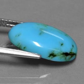Turquoise Gemstone in 16.2 x 10.9 mm Size for Sale, Turquoise Stone in Blue Color