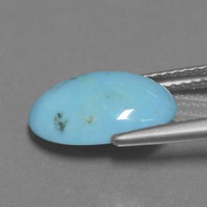 Turquoise Gemstone in 12.6 x 8.4 mm Size for Sale, Turquoise Stone in Blue Color