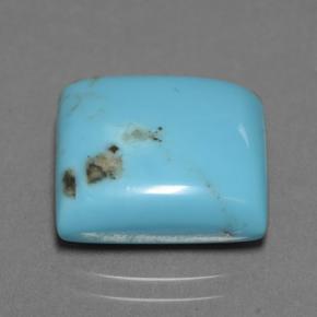 9.94 ct Blue Turquoise Stone, Natural Turquoise in Square Cabochon Shape for Sale
