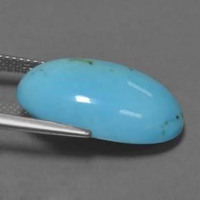 Turquoise Gemstone in 19.9 x 12.9 mm Size for Sale, Turquoise Stone in Blue Color