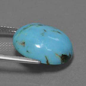 Turquoise Gemstone in 16.8 mm Size for Sale, Turquoise Stone in Blue Color