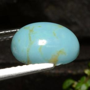 Turquoise Gemstone in 9.9 x 7.5 mm Size for Sale, Turquoise Stone in Blue Color