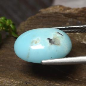 Turquoise Gemstone in 13.7 x 10.2 mm Size for Sale, Turquoise Stone in Blue Color