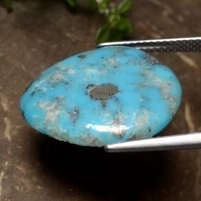 Turquoise Gemstone in 20.1 x 17.5 mm Size for Sale, Turquoise Stone in Blue Color