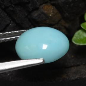 Turquoise Gemstone in 8.8 x 7.2 mm Size for Sale, Turquoise Stone in Blue Color
