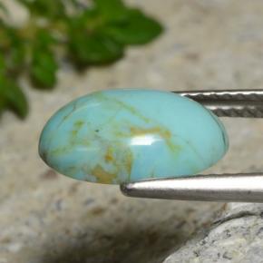 Turquoise Gemstone in 12.1 x 8.7 mm Size for Sale, Turquoise Stone in Blue Color