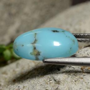 Turquoise Gemstone in 13.1 x 8.7 mm Size for Sale, Turquoise Stone in Blue Color