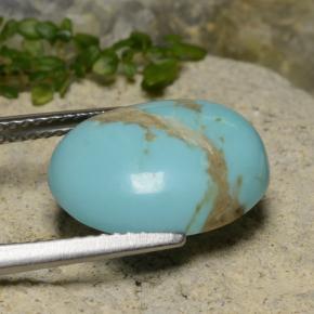 Turquoise Gemstone in 14.3 x 11.3 mm Size for Sale, Turquoise Stone in Blue Color