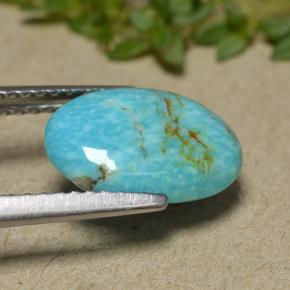 Turquoise Gemstone in 11.3 x 8.3 mm Size for Sale, Turquoise Stone in Blue Color