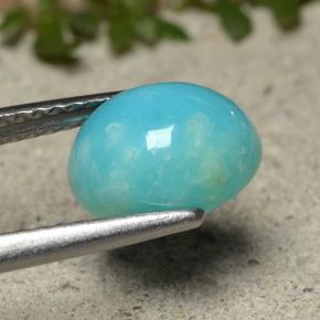 Turquoise Gemstone in 9.1 x 7.2 mm Size for Sale, Turquoise Stone in Blue Color