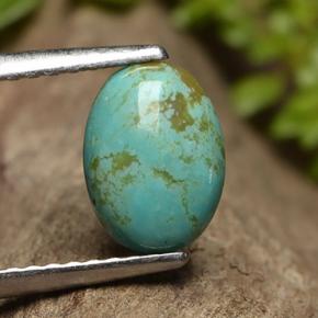 1ct Oval Cabochon Greenish Blue Turquoise for sale thumb image of 1ct Oval Cabochon Greenish Blue Turquoise (ID: 497136)