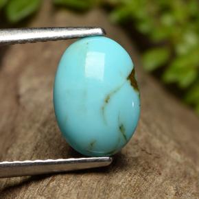 1.1ct Oval Cabochon Blue Turquoise for sale thumb image of 1.1ct Oval Cabochon Blue Turquoise (ID: 497138)