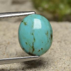 1.4ct Oval Cabochon Blue Turquoise Gem for sale 1.4ct Oval Cabochon Blue Turquoise Gem (ID: 498047)