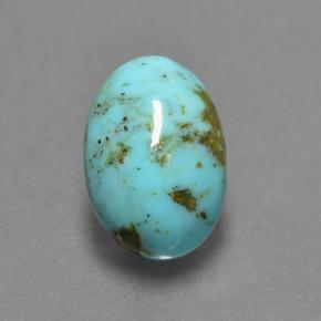 1.6ct Oval Cabochon Blue Turquoise Gem for sale 1.6ct Oval Cabochon Blue Turquoise Gem (ID: 498056)