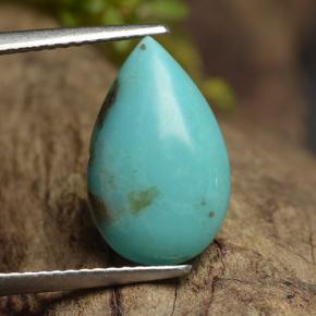 2.9ct Pear Cabochon Blue Turquoise for sale thumb image of 2.9ct Pear Cabochon Blue Turquoise (ID: 498161)