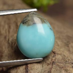 2.3ct Pear Cabochon Blue Turquoise for sale thumb image of 2.3ct Pear Cabochon Blue Turquoise (ID: 498163)
