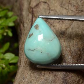 8.9ct Pear Cabochon Greenish Blue Turquoise for sale thumb image of 8.9ct Pear Cabochon Greenish Blue Turquoise (ID: 499089)