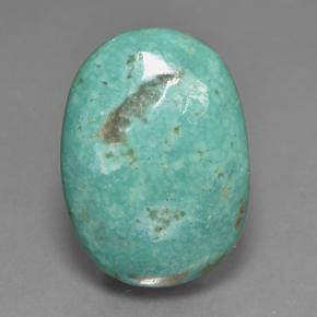 15.3ct Oval Cabochon Greenish Blue Turquoise for sale thumb image of 15.3ct Oval Cabochon Greenish Blue Turquoise (ID: 499091)
