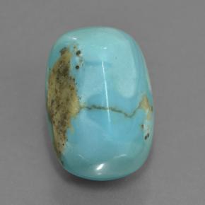 14.4ct Cushion Shape Sugarloaf Cabochon Greenish Blue Turquoise for sale thumb image of 14.4ct Cushion Shape Sugarloaf Cabochon Greenish Blue Turquoise (ID: 499092)