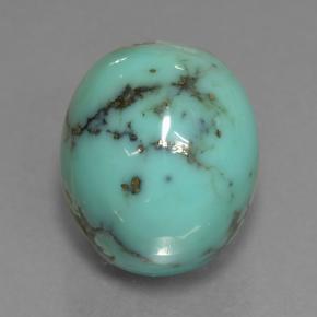 20.3ct Oval Cabochon Greenish Blue Turquoise for sale thumb image of 20.3ct Oval Cabochon Greenish Blue Turquoise (ID: 499093)