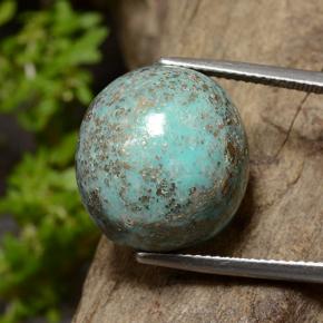 22.6ct Oval Cabochon Greenish Blue Turquoise for sale thumb image of 22.6ct Oval Cabochon Greenish Blue Turquoise (ID: 499094)
