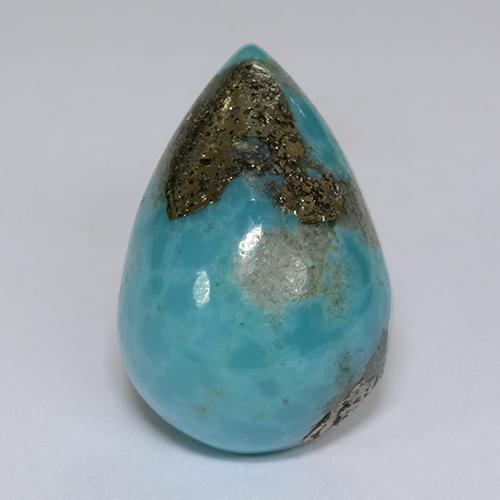 9.2ct Pear Cabochon Blue Turquoise for sale thumb image of 9.2ct Pear Cabochon Blue Turquoise (ID: 499102)
