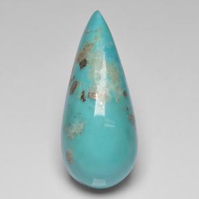 16.8ct Pear Cabochon Blue Turquoise Gem for sale 16.8ct Pear Cabochon Blue Turquoise Gem (ID: 499107)
