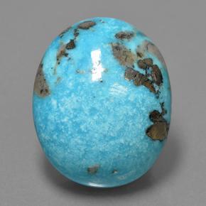 63ct Oval Cabochon Blue Turquoise Gem for sale 63ct Oval Cabochon Blue Turquoise Gem (ID: 499773)