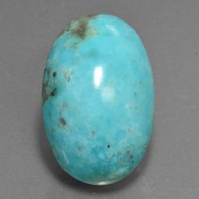 25.4ct Oval Cabochon Blue Turquoise for sale thumb image of 25.4ct Oval Cabochon Blue Turquoise (ID: 499777)
