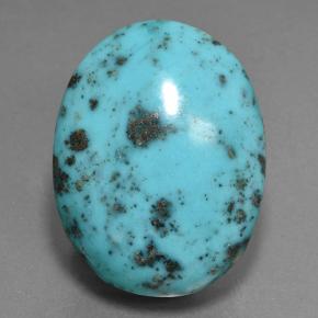 42.8ct Oval Cabochon Blue Turquoise Gem for sale 42.8ct Oval Cabochon Blue Turquoise Gem (ID: 499778)