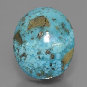 39.5ct Oval Cabochon Blue Turquoise Gem for sale 39.5ct Oval Cabochon Blue Turquoise Gem (ID: 499779)