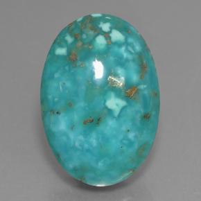 24ct Oval Cabochon Blue Green Turquoise for sale thumb image of 24ct Oval Cabochon Blue Green Turquoise (ID: 499783)