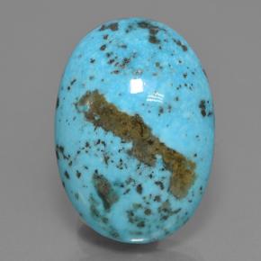 39.9ct Oval Cabochon Blue Turquoise Gem for sale 39.9ct Oval Cabochon Blue Turquoise Gem (ID: 499787)