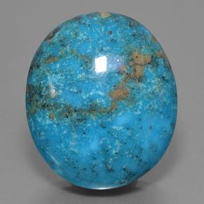 103.8ct Oval Cabochon Blue Turquoise for sale thumb image of 103.8ct Oval Cabochon Blue Turquoise (ID: 499788)