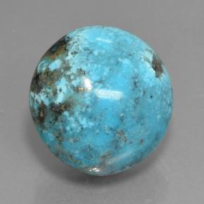 32.1ct Round Cabochon Blue Turquoise for sale thumb image of 32.1ct Round Cabochon Blue Turquoise (ID: 499790)
