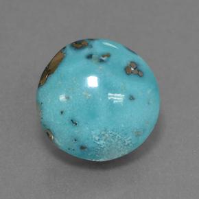 4.6ct Round Cabochon Blue Turquoise Gem for sale 4.6ct Round Cabochon Blue Turquoise Gem (ID: 501100)
