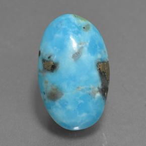 5.8ct Oval Cabochon Blue Turquoise Gem for sale 5.8ct Oval Cabochon Blue Turquoise Gem (ID: 501101)