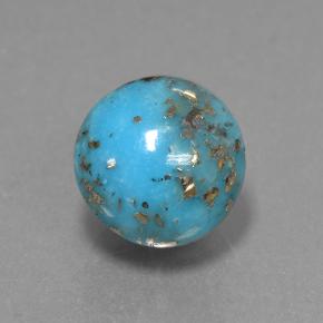 4.7ct Round Cabochon Blue Turquoise Gem for sale 4.7ct Round Cabochon Blue Turquoise Gem (ID: 501103)