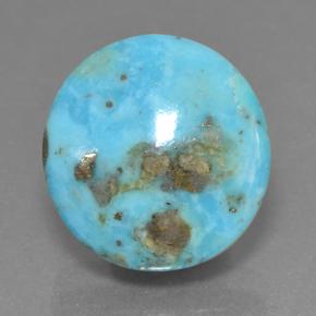 7.4ct Round Cabochon Blue Turquoise Gem for sale 7.4ct Round Cabochon Blue Turquoise Gem (ID: 501104)