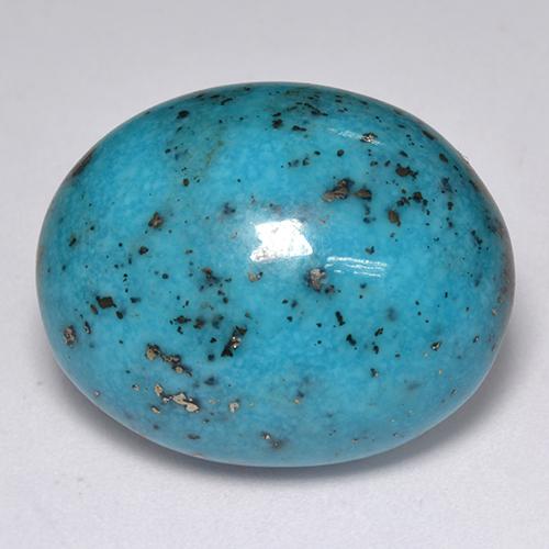 23.76 ct Turquoise Turquoise Stone, Natural Turquoise in Oval Cabochon Shape for Sale