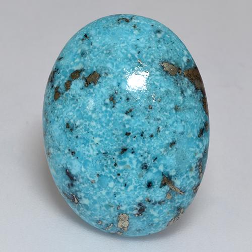 Blue Turquoise 213 Carat Oval From United States Gemstone