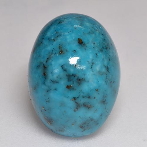 20.17 ct Turquoise Turquoise Gemstone, Turquoise Gem in Oval Cabochon Shape for Sale.
