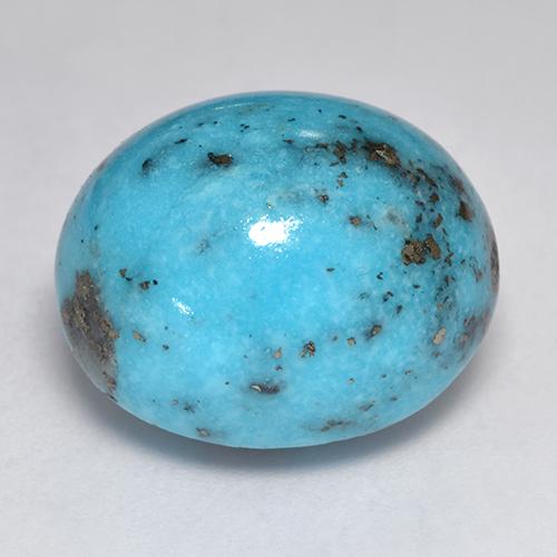 Blue Green Turquoise Gem - 20.7ct Oval Cabochon (ID: 526608)