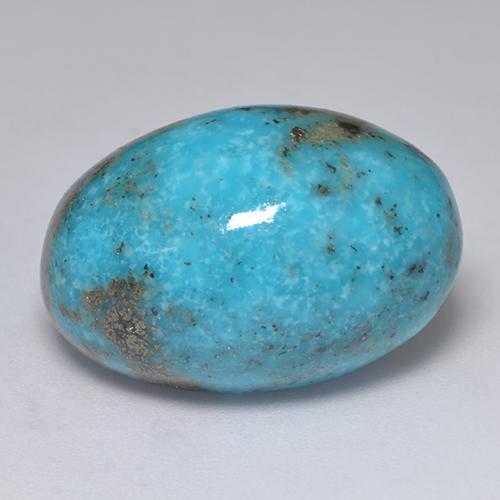 31.22 ct Turquoise Turquoise Stone, Natural Turquoise in Oval Cabochon Shape for Sale