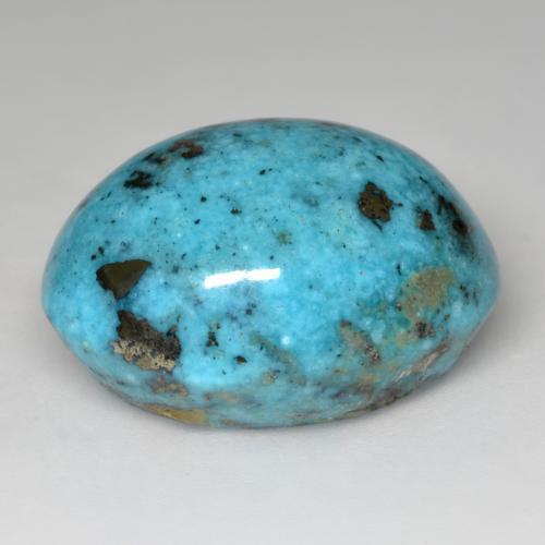 Turquoise Gemstone in 21.9 x 17.5 mm Size for Sale, Turquoise Stone in Greenish Blue Color