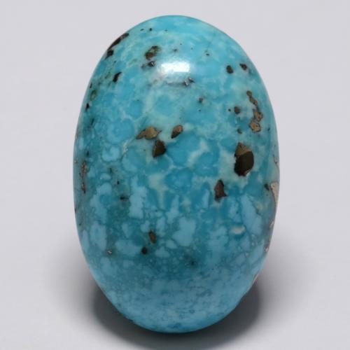 Blue Green Turquoise Gem - 23.6ct Oval Cabochon (ID: 536724)